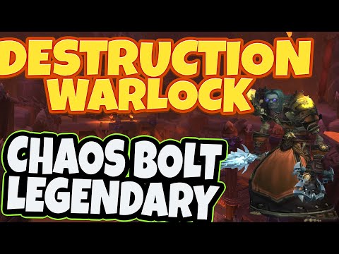 Destruction Warlock with Chaos Bolt Legendary Destroying Ranked Arenas - Shadowlands Season 2PvP 9.1