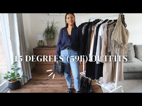 What To Wear When It's 15 Degrees (59F) | 15 Degree/59 Fahrenheit Outfit Ideas | Fall Outfit Ideas