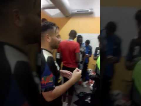 Ambiance de Rc arpajon après leur victoire au 5 ème tour de la coupe de France