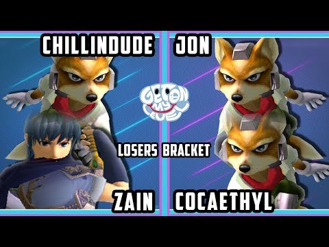 GOML 2019 SSBM - Chillindude & Zain Vs. Jon & Cocaethylene - Smash Melee Tournament Losers Bracket