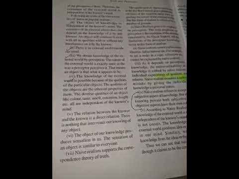 Logic H.S 2nd Year Unit 5 (Realism :Naive and Scientific)