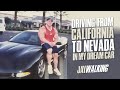 DRIVING FROM CALIFORNIA TO NEVADA IN MY DREAM CAR!-JAYWALKING