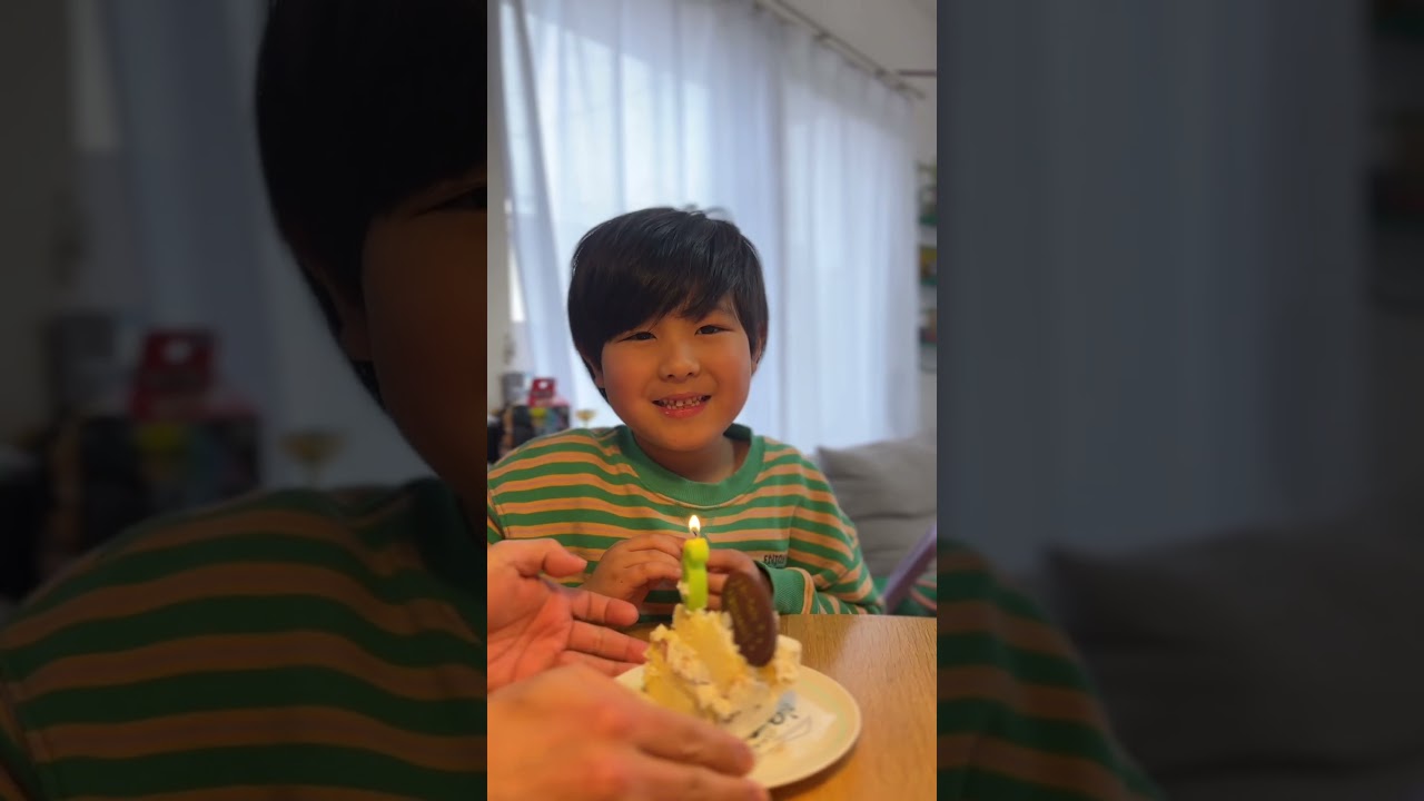 お誕生日ケーキがぐちゃぐちゃに😂