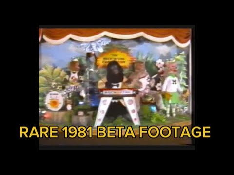 *RARE* BETA Rock-afire Explosion *1981* Showbiz Pizza Place footage