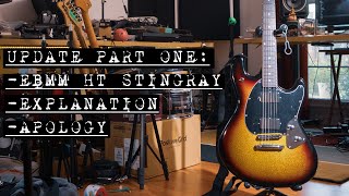 Video thumbnail for Ernie Ball Music Man Stingray HT Pickups First Listen | Channel Update Part 1 by Sunny Haair