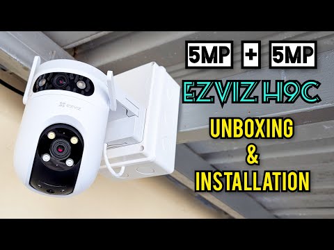 BEST CCTV Camera - Ezviz H9C 5MP 💥 - Unboxing & Installation #trending #diy #cctv #camera #ezviz