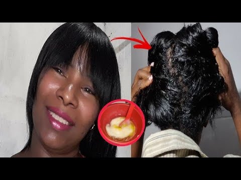 HOMEMADE PROGRESSIVE straightens hair naturally and improves hair!!
