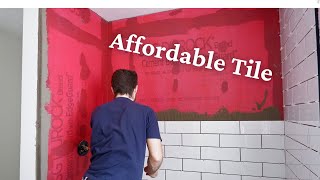 How to install 4x12 subway tile - Bathroom remodel part 4