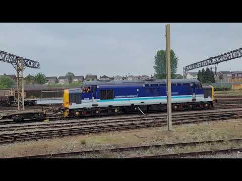 37425 Concrete Bob arrives at Bescot 3.5.22.