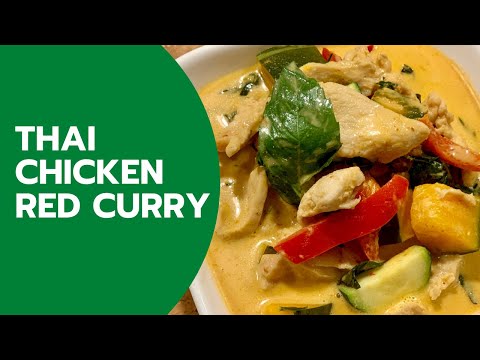 Easy Thai Chicken Red Curry Pumpkin - Kaeng Phet Gai | Neena's Thai Kitchen