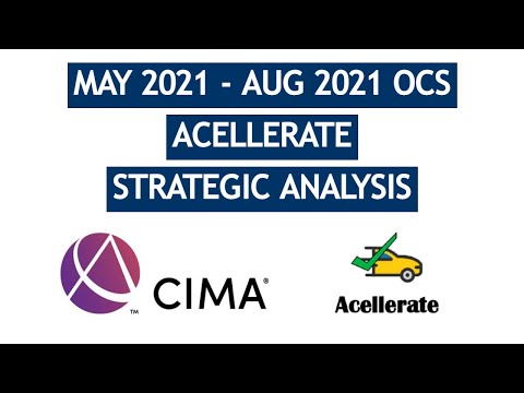 CIMA OCS Acellerate Strategic Analysis - May & August 2021