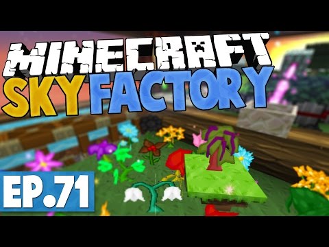 Minecraft Sky Factory 2.5 - MYSTICAL FLOWER GENERATION! #71 [Modded Skyblock]