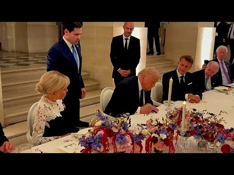 Video Thumbnail: Watch: Moment Trump signs US-Iran agreement at Versailles