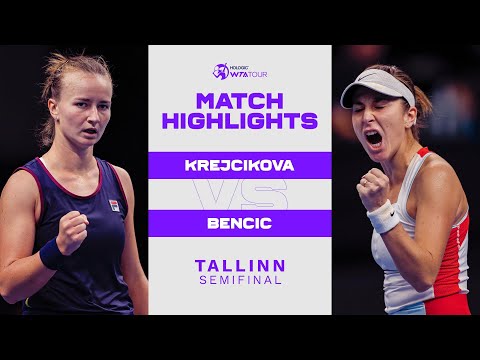 Теннис Barbora Krejcikova vs. Belinda Bencic | 2022 Tallinn Semifinal | WTA Match Highlights