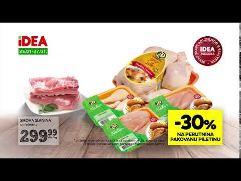 IDEA | Vikend akcija 25.01 - 27.01.2019.