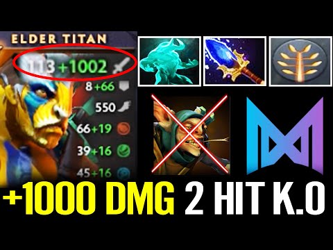 WTF!!? TOPSON Elder Titan +1000 Damage 2 Hit K.O W33 MEEPO | OG vs NIGMA - dota 2 BEYOND EPIC