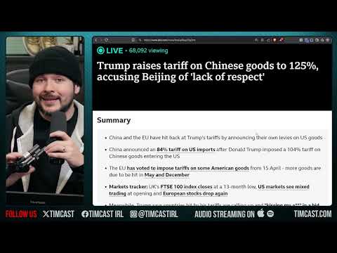  Trump Announces 125% Tariff On China FOR BEING DISRESPECTFUL, PAUSES Other Tariffs FOr 90 Days 