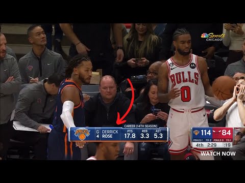 DERRICK ROSE RECEIVES INSANE STANDING OVATION & PLAYS AGAINST CHICAGO BULLS HOME TEAM!
