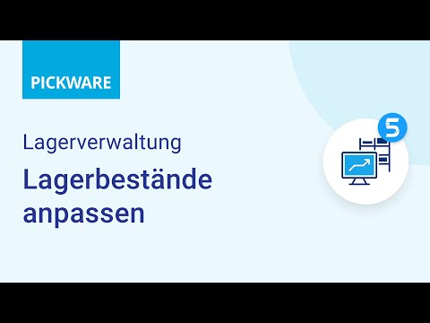 Pickware Tutorial | ERP – Lagerbestände anpassen [Lagerverwaltung]