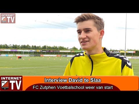 David te Slaa, FC Zutphen Voetbalschool weer van start.
