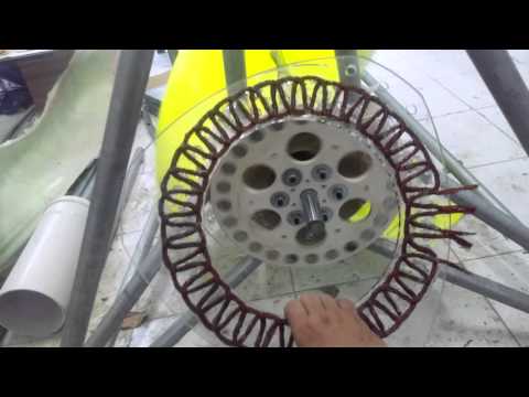 Direct Drive, Axial Flux Serpentine 3 Faz Stator Alternator