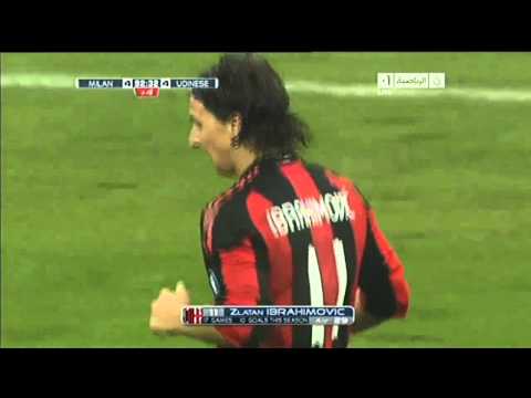 Goal Zlatan Ibrahimovic - Milan 4 x 4 Udinese