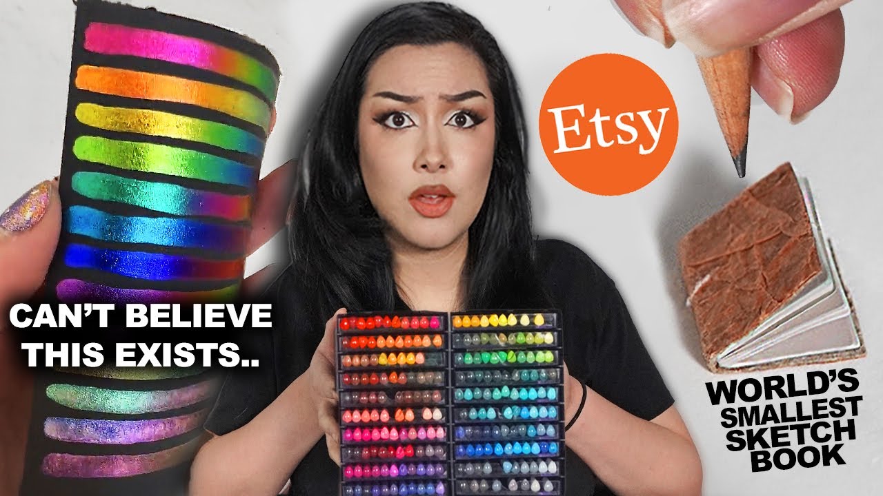 I Tested INSANE Art Supplies From Etsy (are they false advertising??)