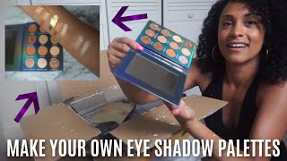 UNBOXING MY CUSTOMIZED EYESHADOW PALETTE! (Private Label)| HOW TO MAKE YOUR OWN EYESHADOW PALETTE |