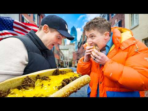 Brits try real Philly Cheesesteak for the first time!