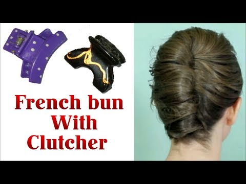 French Bun with CLUTCHER || French Twist Bun for GIRLS | Stylopedia Video