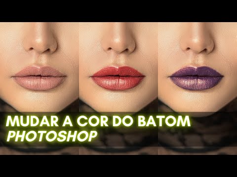 Como mudar a cor do batom no Photoshop