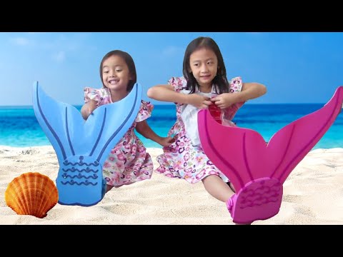Putri Duyung anak kecil dan Balon Ajaib - Mermaid Tail and Magic Water Balloon