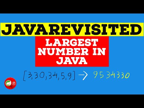 [Solved] – How to Find Largest Number Formed From an Array in Java ...