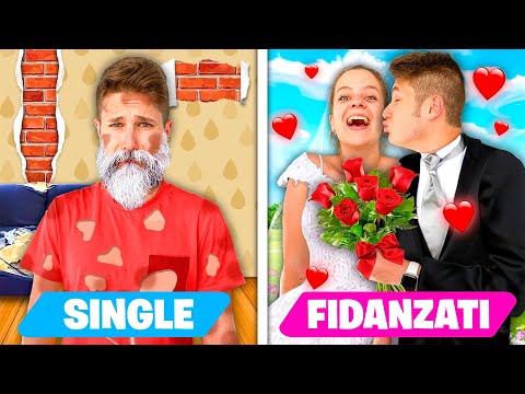SINGLE vs FIDANZATI IN CASA!❤
