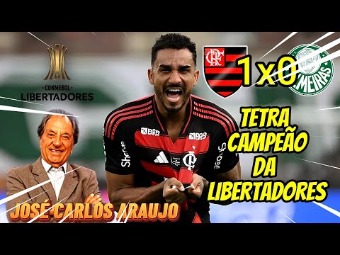 Flamengo 1 x 0 Palmeiras. Commentary by José Carlos Araújo. Libertadores Final 2025.