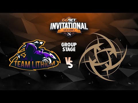Team Lithium vs Ninjas in Pyjamas Game 3 - GG.Bet Invitational: Group A w/ Lacoste & Bkop92
