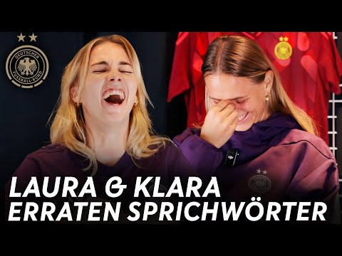 "Da wird doch der Fisch in der Pfanne verrückt!" 🐟🍳 | Klara Bühl & Laura Freigang raten Sprichwörter