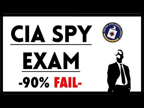Can You Pass a CIA Spy Exam? - 90% FAIL