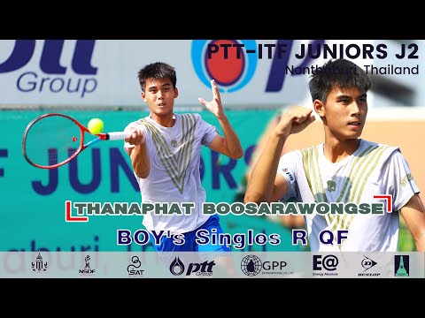 PTT ITF JUNIORS J2  Boy's Singles R QF -THANAPHAT BOOSARAWONGSE (THA) VS HAYDEN JONES (AUS)