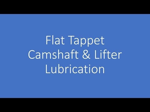 Flat Tappet Camshaft and Lifter Lubrication