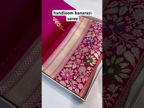 Pure banarasi silk sarees manufacturers in varanasi❤️#shorts