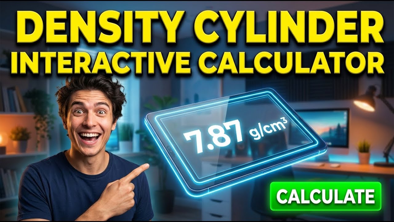 Density Cylinder Interactive Calculator