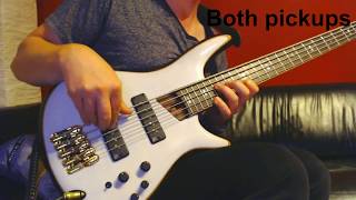 Video thumbnail for 2018 Ibanez SR 1405 GWH Premium Bass -  relaxing chords sound test with Ibanez AD Mini Delay by KosmaBass