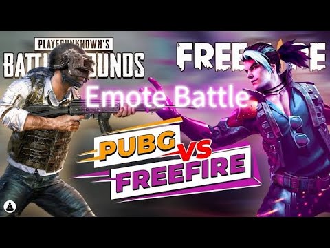 Pubg vs free fire emote battle !! Free fire vs pubg