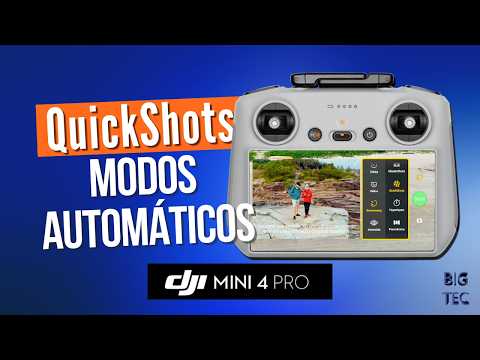 Como usar os QuickShots? - Mini 4 Pro e Air 3 - Modo automático de Voo