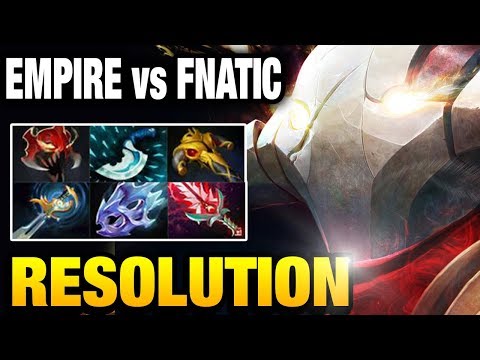 Resolut1on (Sven) Empire vs Fnatic - The International 2017 Group Stage