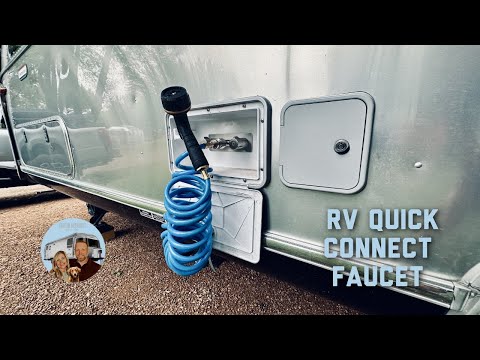 Installing a Durable Exterior Quick Connect Outside Shower Faucet on My Airstream!