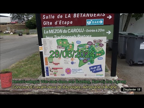 Concours En avant-deux de Bazouges, Aéroplane d'Acigné, Monterfil. 29/06/2024 (4K)