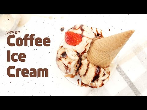 The EASIEST Coffee Ice Cream Recipe - Dairy Free + Sugar Free + Kosher for Pesach + Vegan