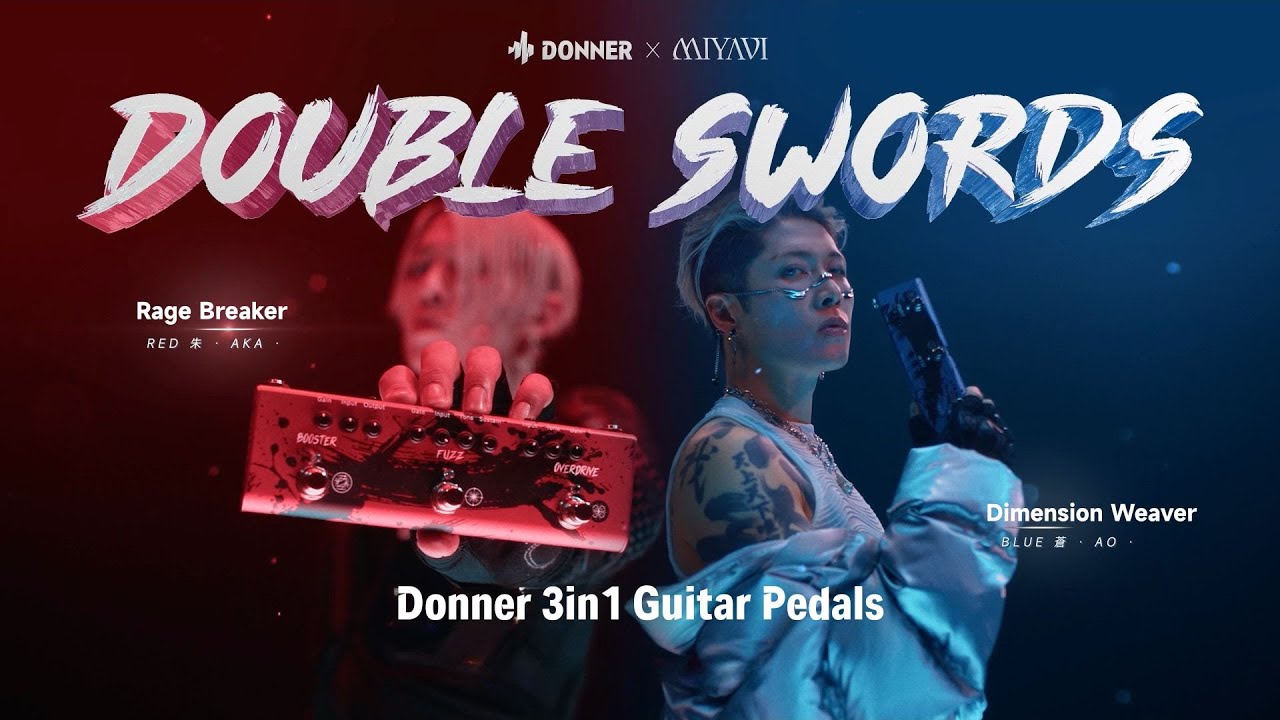 MIYAVI Signature Effects Pedal | Double Swords | Donner (Official Teaser) - YouTube